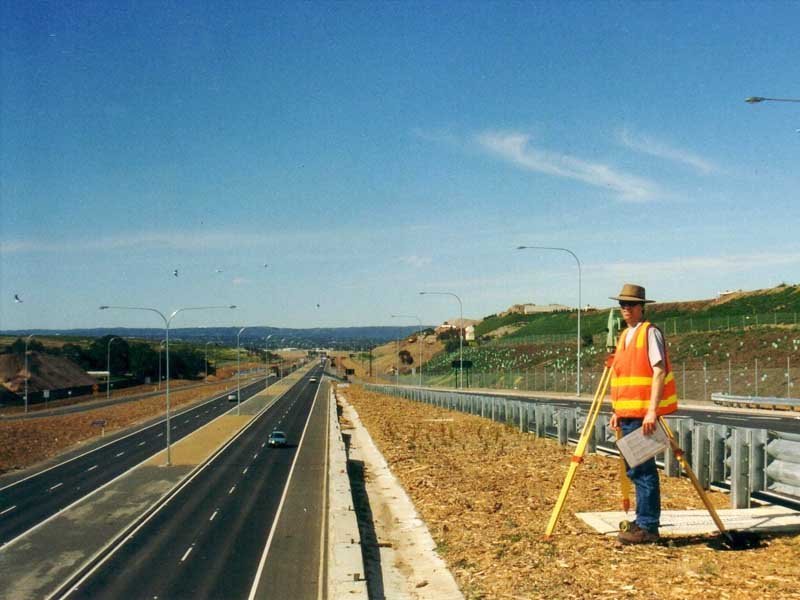 rural land surveying for a highway